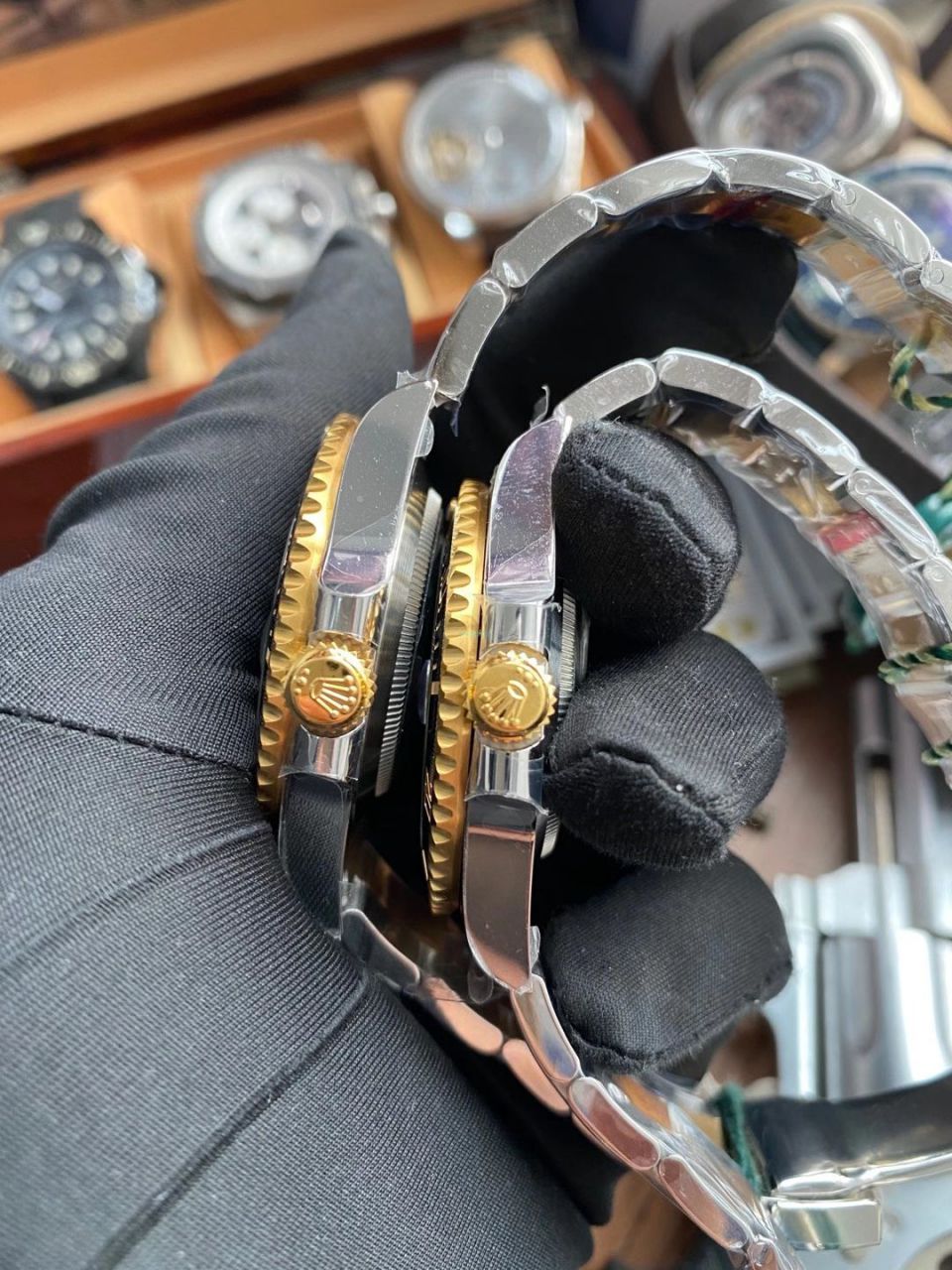 VS Factory  Rolex  Replica Copy 间金 Submariner 116613-LN-97203 wrist watches （可选包金或者镀金） / R701
