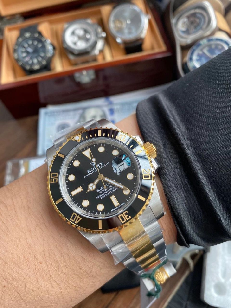 VS Factory  Rolex  Replica Copy 间金 Submariner 116613-LN-97203 wrist watches （可选包金或者镀金） / R701