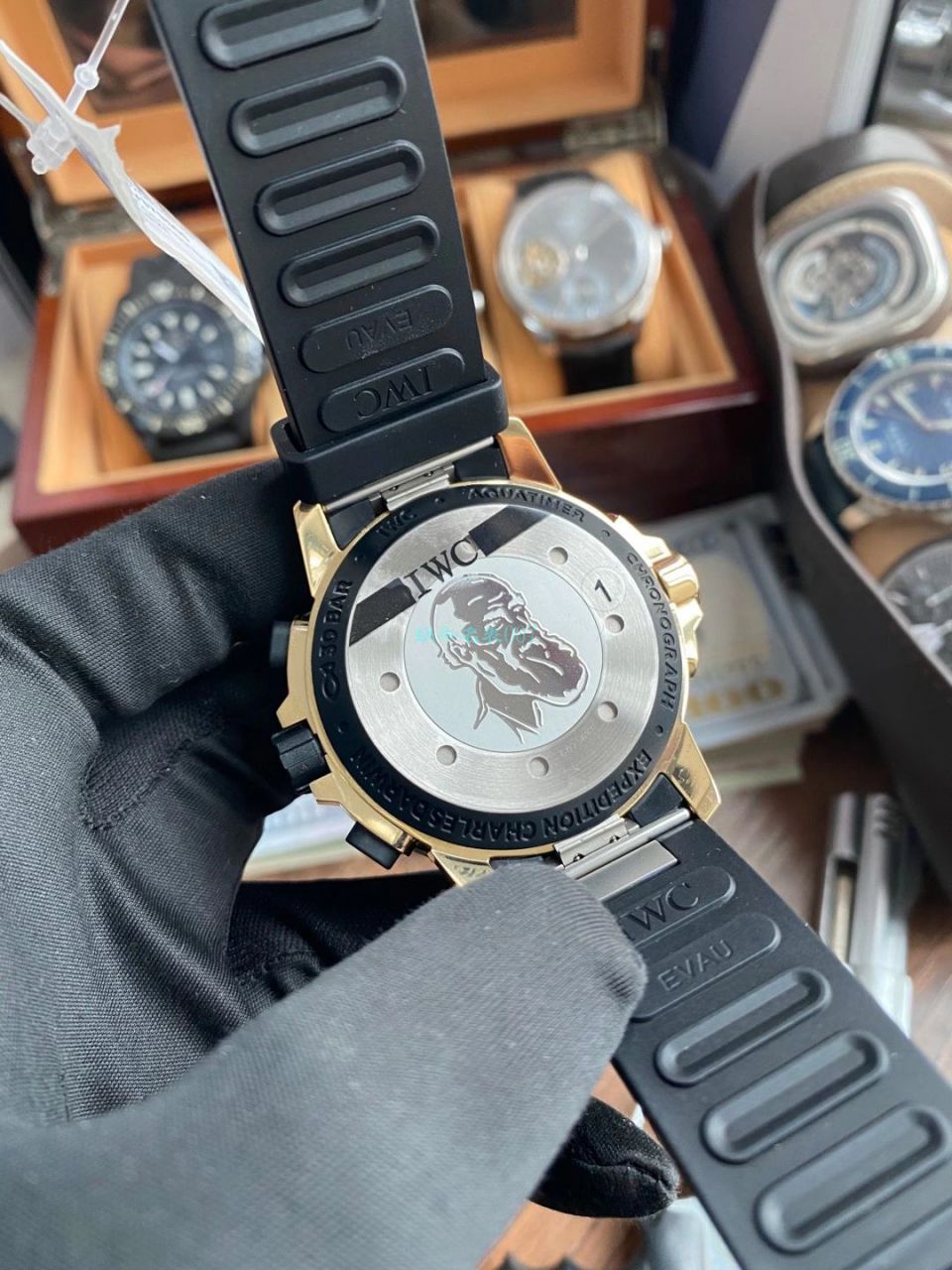 V6 Factory  IWC 海洋计时1比1 top  Replica Copy  Watches IW379503青铜达尔文探险之旅特别版V2 / WG609