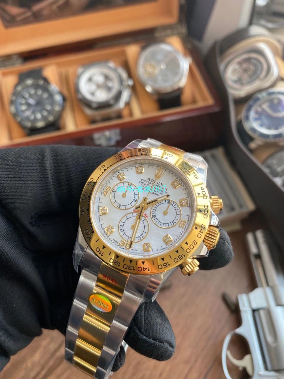 最强间金 Rolex  Ditongna N Factory 4130 Ditongna  copy customized 版 Replica Copy m116503-0007 wrist watches  / R702