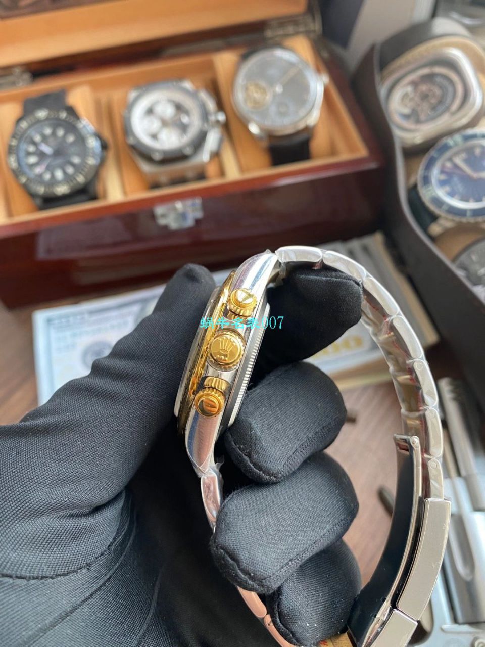 最强间金 Rolex  Ditongna N Factory 4130 Ditongna  copy customized 版 Replica Copy m116503-0007 wrist watches  / R702