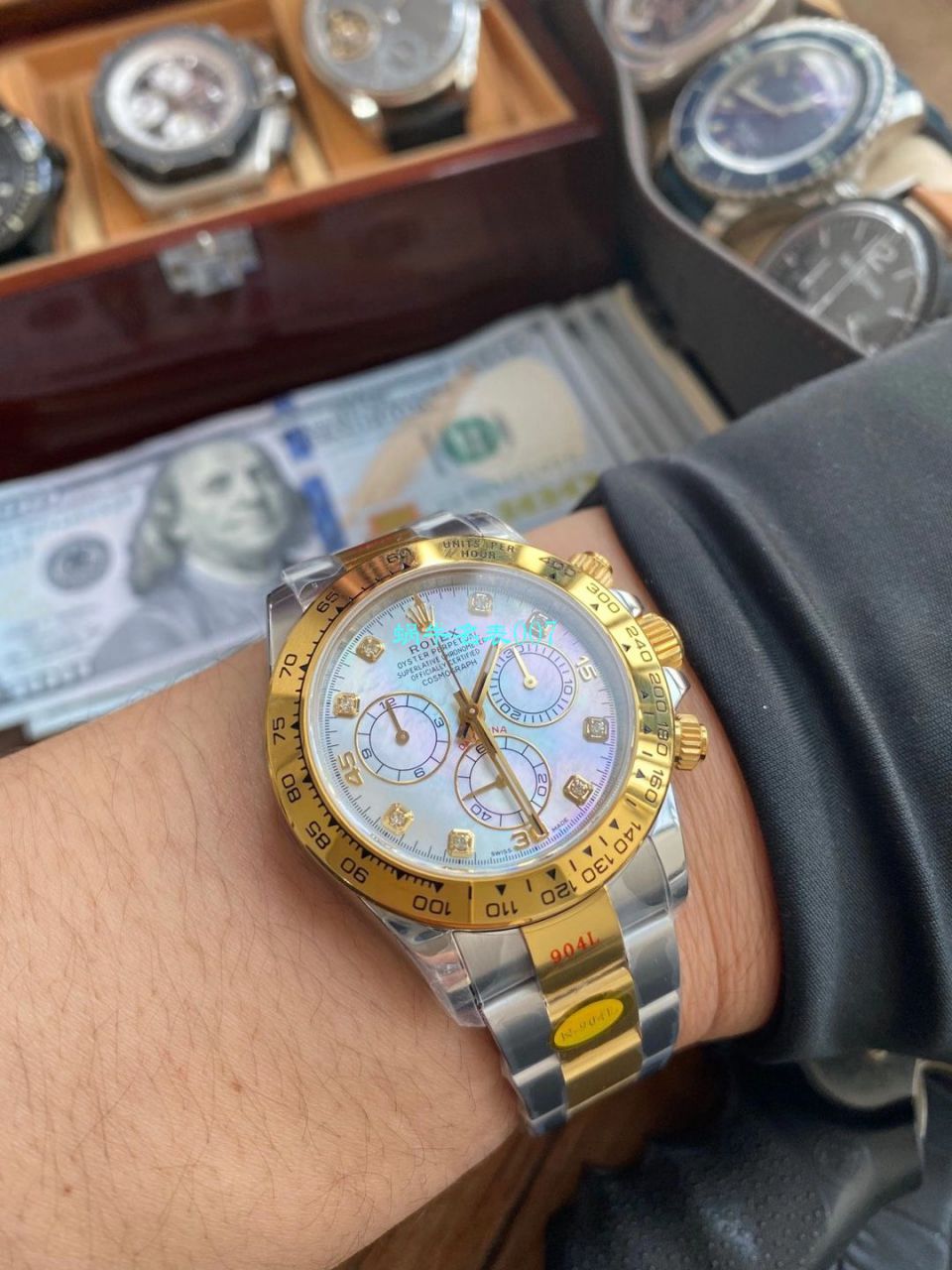 最强间金 Rolex  Ditongna N Factory 4130 Ditongna  copy customized 版 Replica Copy m116503-0007 wrist watches  / R702