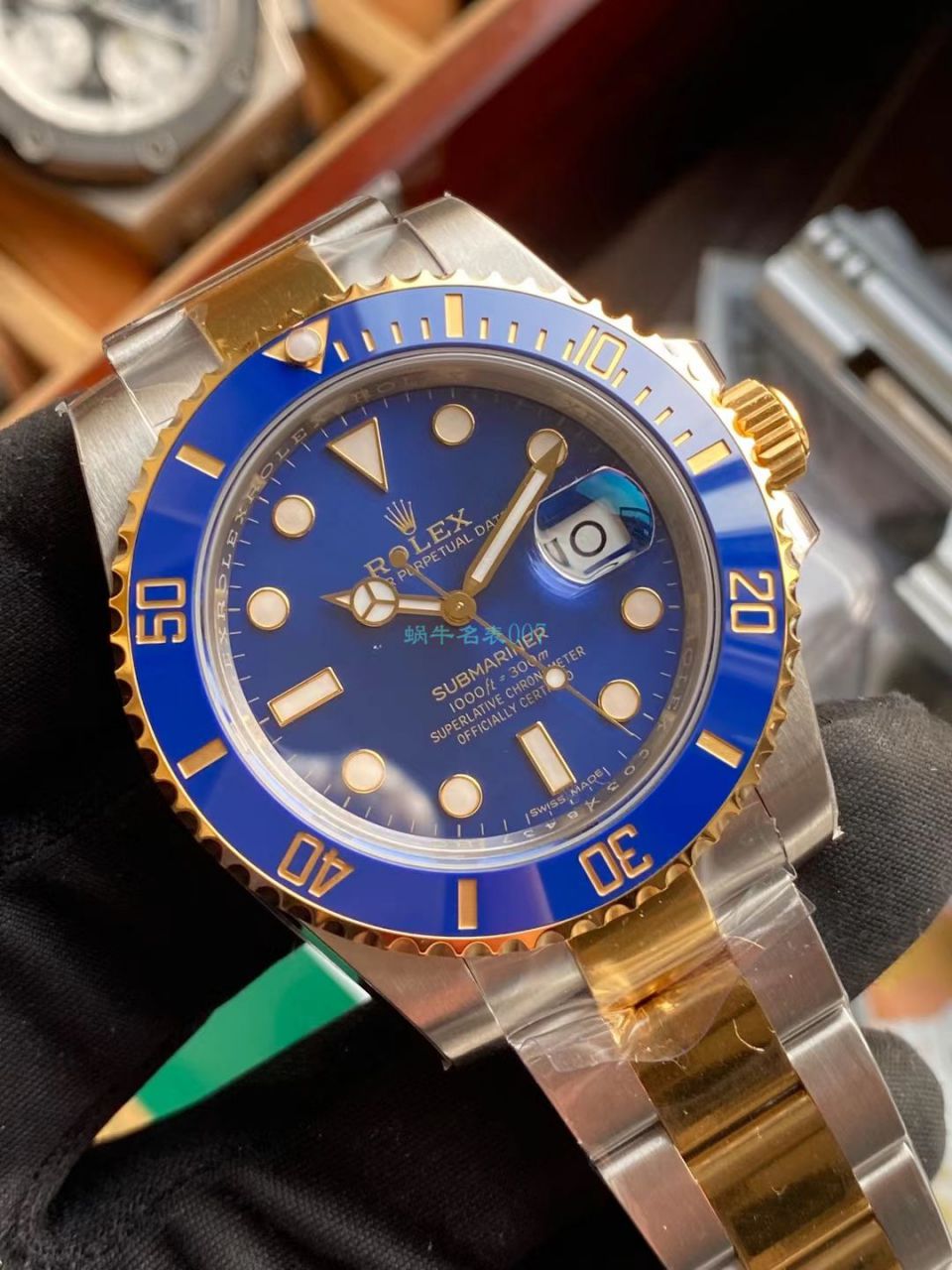 VS Factory  Rolex  Submariner 型间金蓝水鬼 Perfect  High quality  Replica Watches 116613LB-97203 / R712