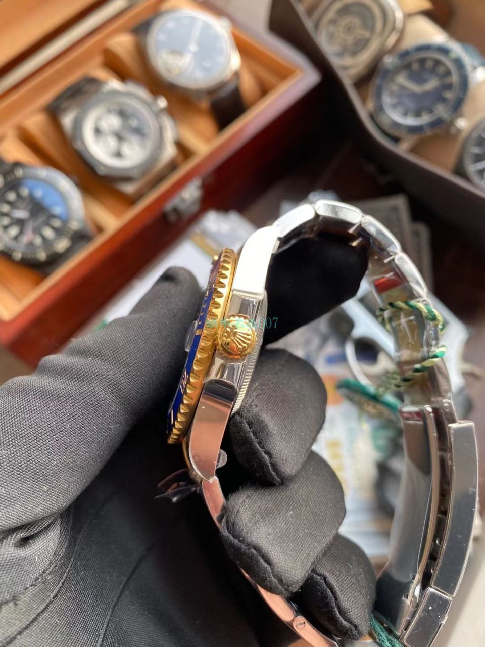 VS Factory  Rolex  Submariner 型间金蓝水鬼 Perfect  High quality  Replica Watches 116613LB-97203 / R712