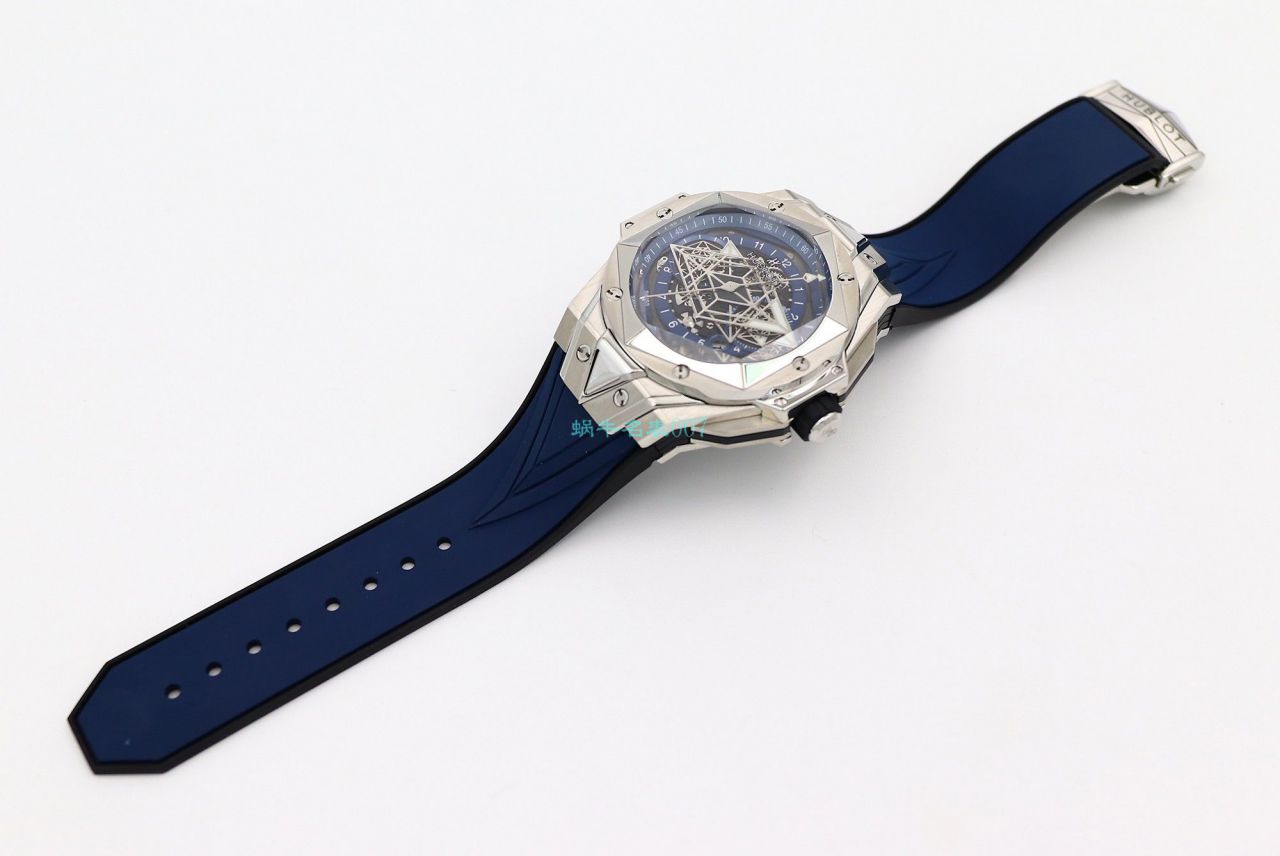 HB Factory  High quality  Replica Watches  hublot Big Bang Sang Bleu II 刺青二代418.OX.2001.RX.1604.MXM20 wrist watches  / YB117