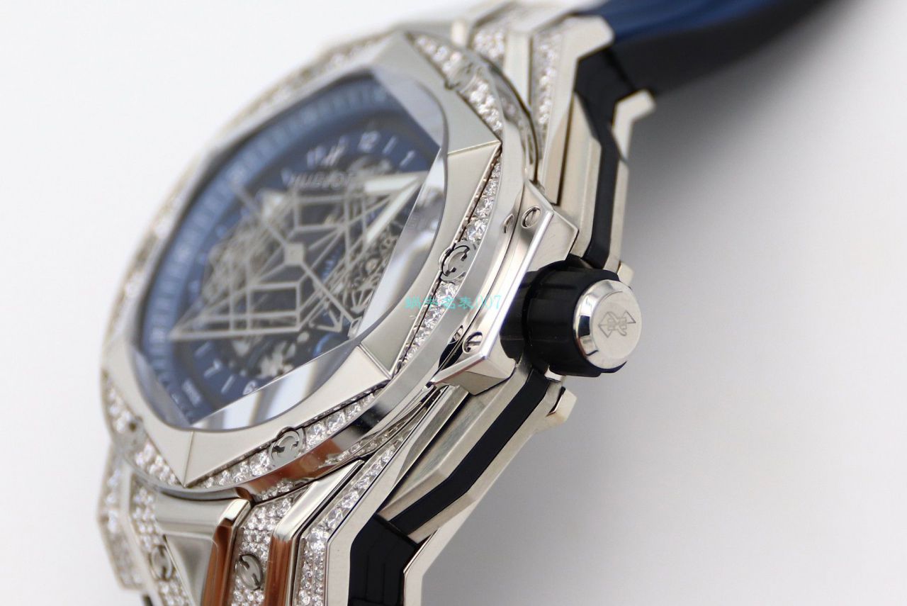 HB Factory  High quality  Replica Watches  hublot Big Bang Sang Bleu II 刺青二代418.OX.2001.RX.1604.MXM20 wrist watches  / YB117