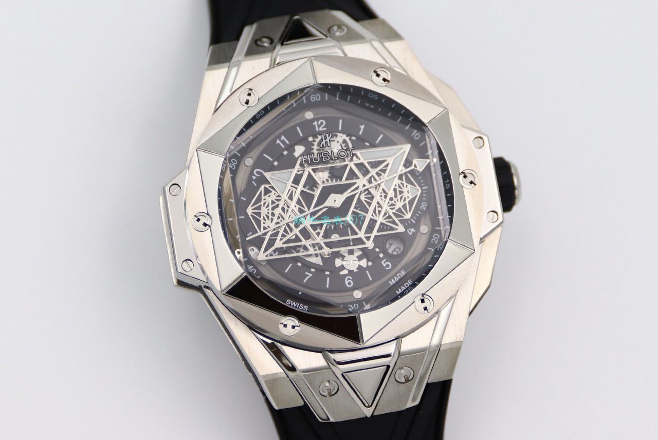 HB Factory  High quality  Replica Watches  hublot Big Bang Sang Bleu II 刺青二代418.OX.2001.RX.1604.MXM20 wrist watches  / YB117