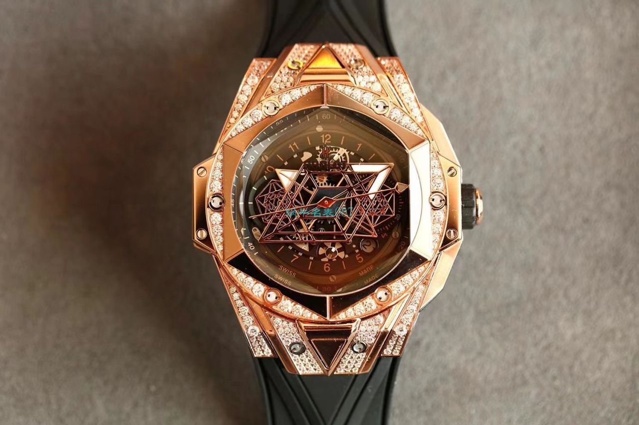 HB Factory  High quality  Replica Watches  hublot Big Bang Sang Bleu II 刺青二代418.OX.2001.RX.1604.MXM20 wrist watches  / YB117