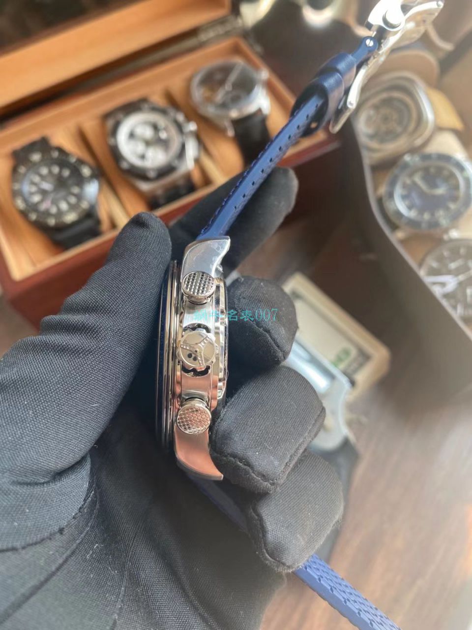 V7 Factory  Chopard MILLE MIGLIA GTS AZZURRO  top  Replica Copy 168571-3007蓝色古董赛车主题 wrist watches  / XB080