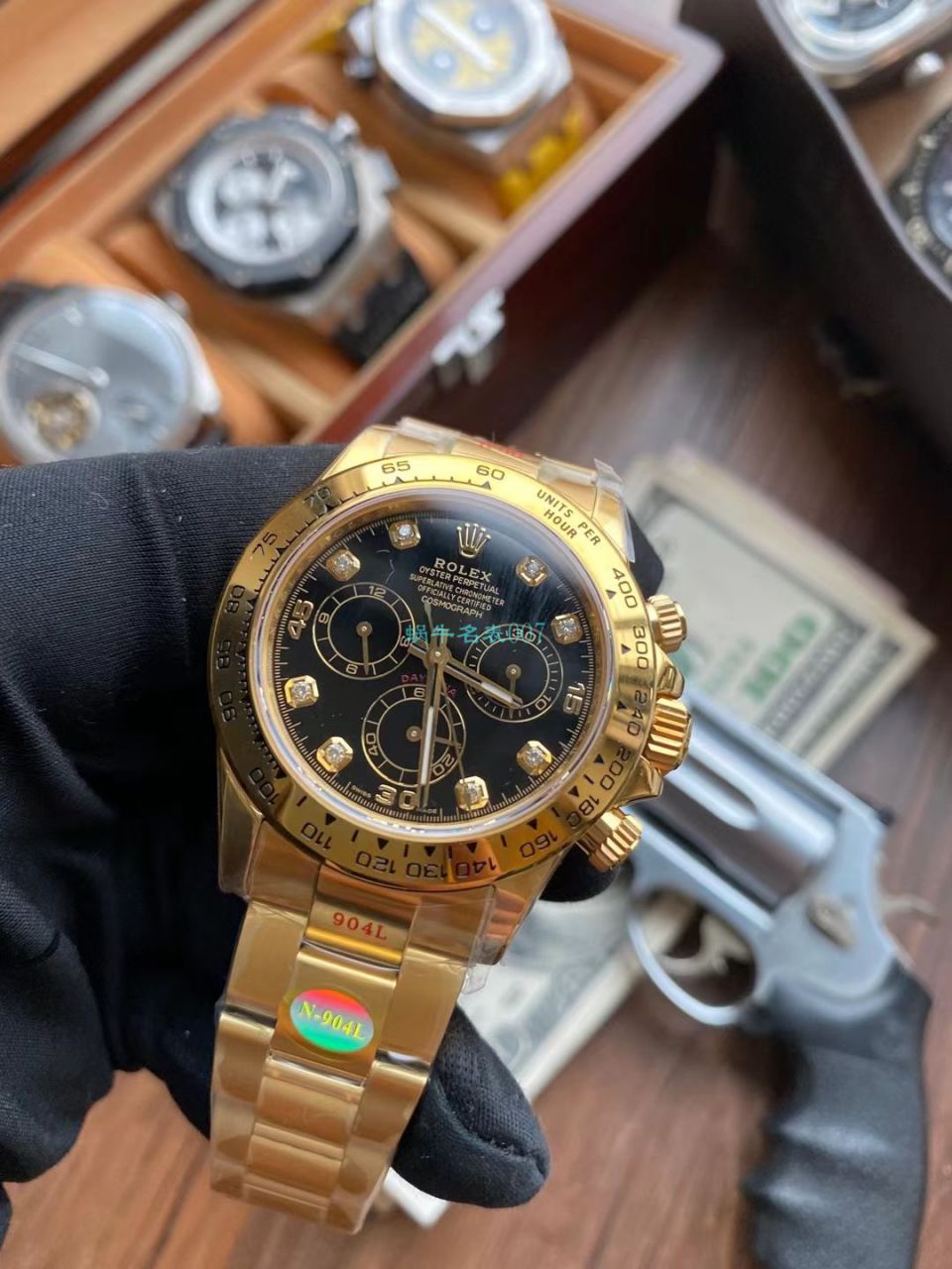  Video analysis N Factory  Rolex 超级4130 Ditongna 间金钻面m116503-0006 top 1比1 Replica Copy  Watches  / R732