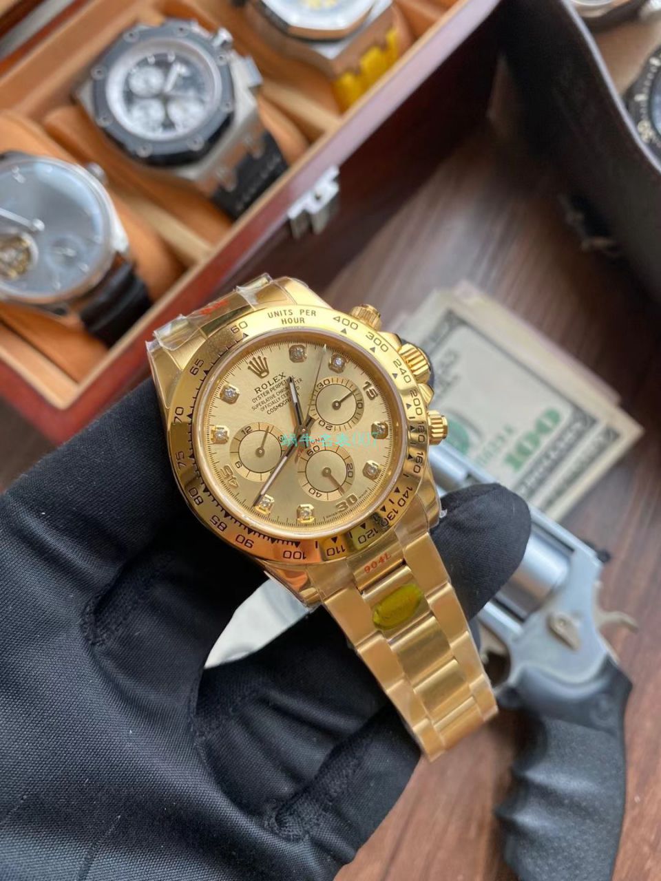  Video analysis N Factory  Rolex 超级4130 Ditongna 间金钻面m116503-0006 top 1比1 Replica Copy  Watches  / R732