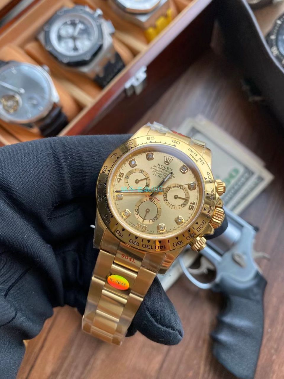  Video analysis N Factory  Rolex 超级4130 Ditongna 间金钻面m116503-0006 top 1比1 Replica Copy  Watches  / R732