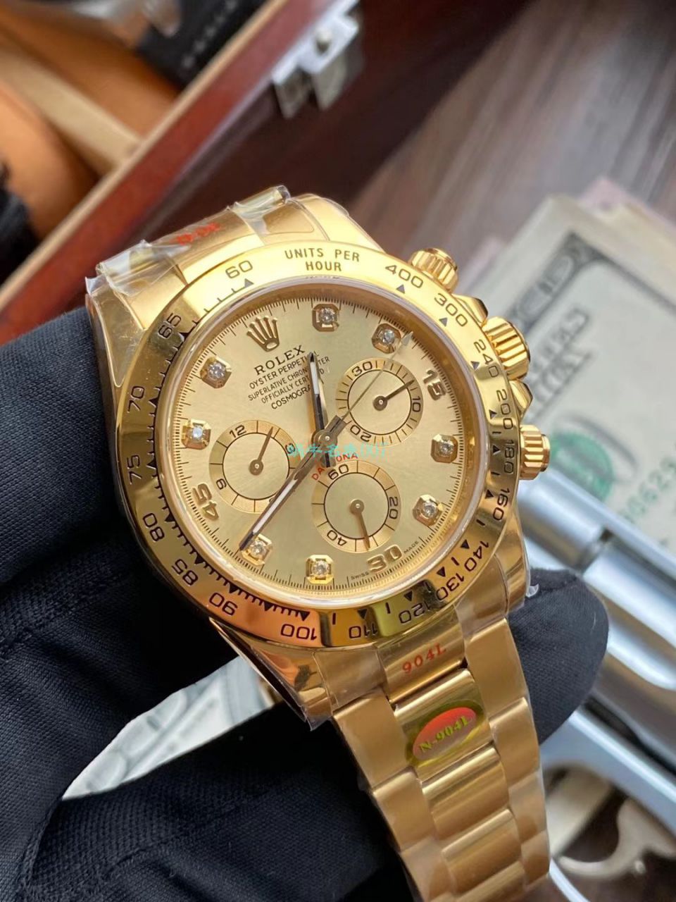  Video analysis N Factory  Rolex 超级4130 Ditongna 间金钻面m116503-0006 top 1比1 Replica Copy  Watches  / R732