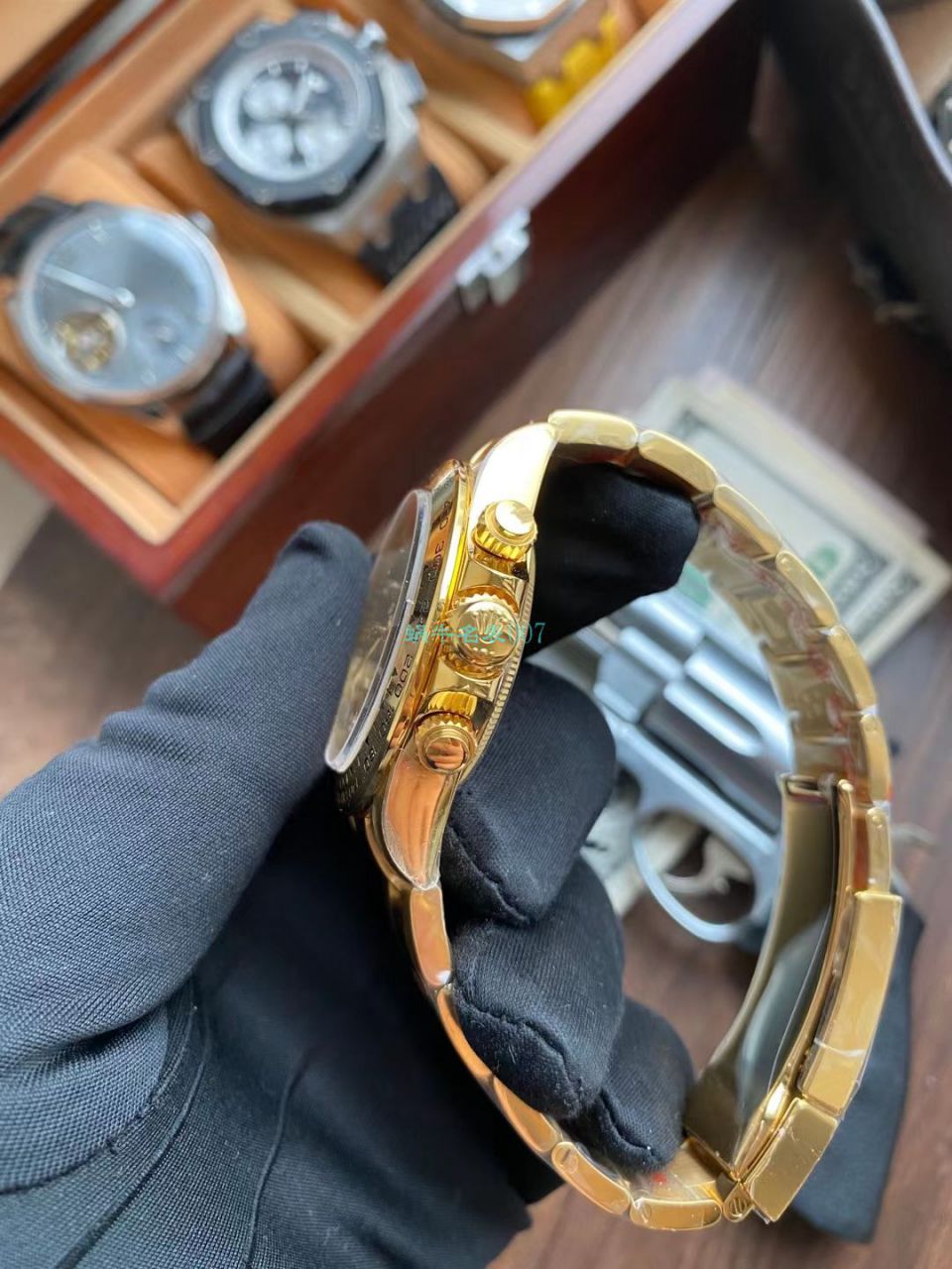 Video analysis N Factory  Rolex 超级4130 Ditongna 间金钻面m116503-0006 top 1比1 Replica Copy  Watches  / R732