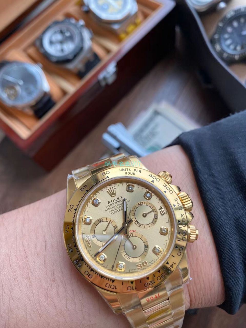 Video analysis N Factory  Rolex 超级4130 Ditongna 间金钻面m116503-0006 top 1比1 Replica Copy  Watches  / R732