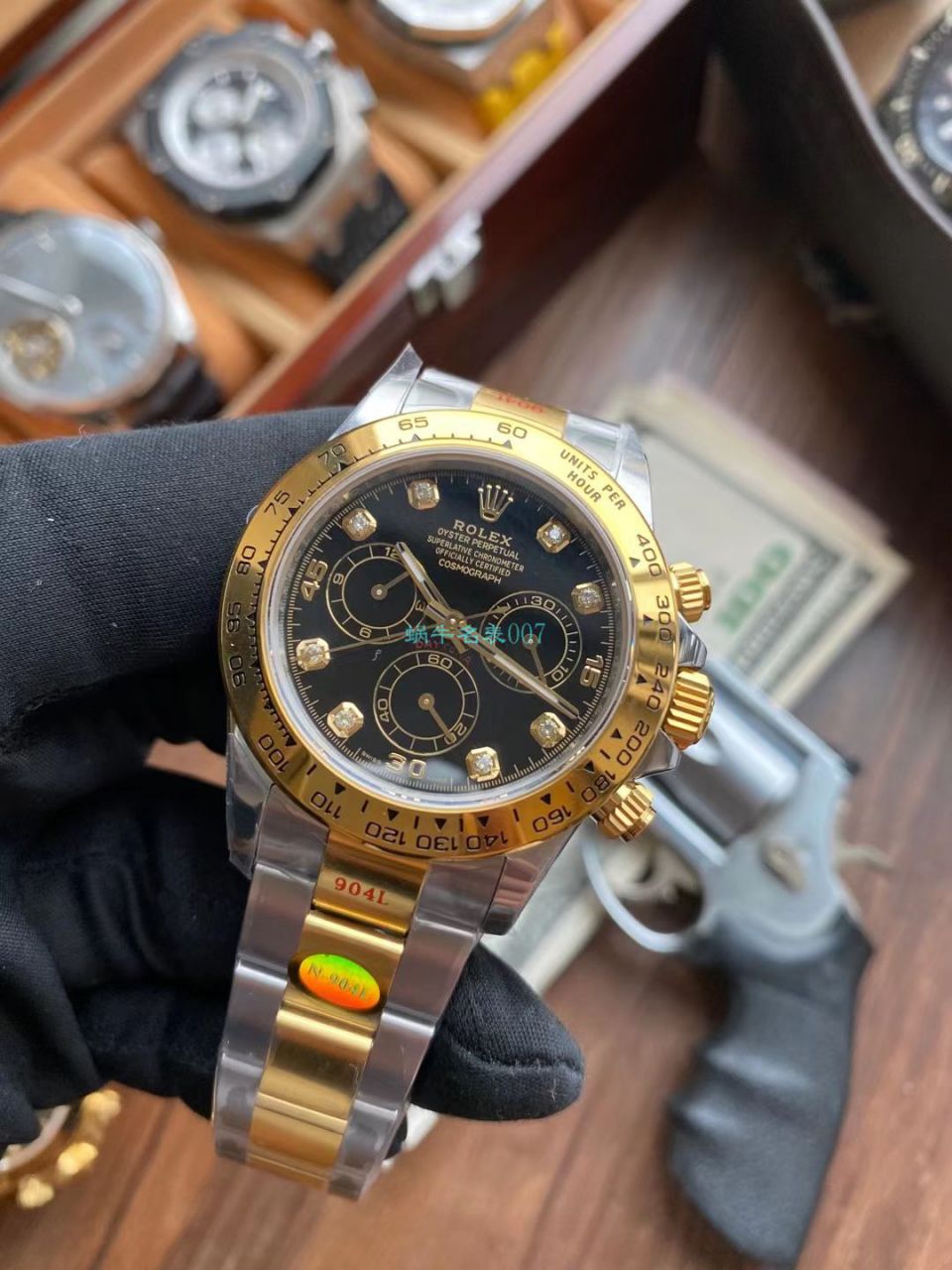  Video analysis N Factory  Rolex 超级4130 Ditongna 间金钻面m116503-0006 top 1比1 Replica Copy  Watches  / R732