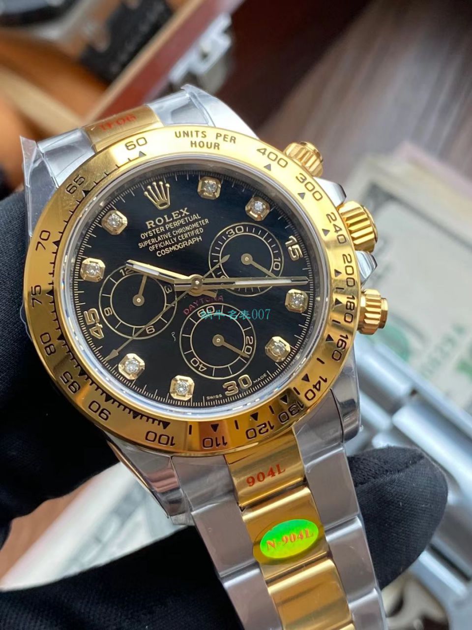  Video analysis N Factory  Rolex 超级4130 Ditongna 间金钻面m116503-0006 top 1比1 Replica Copy  Watches  / R732