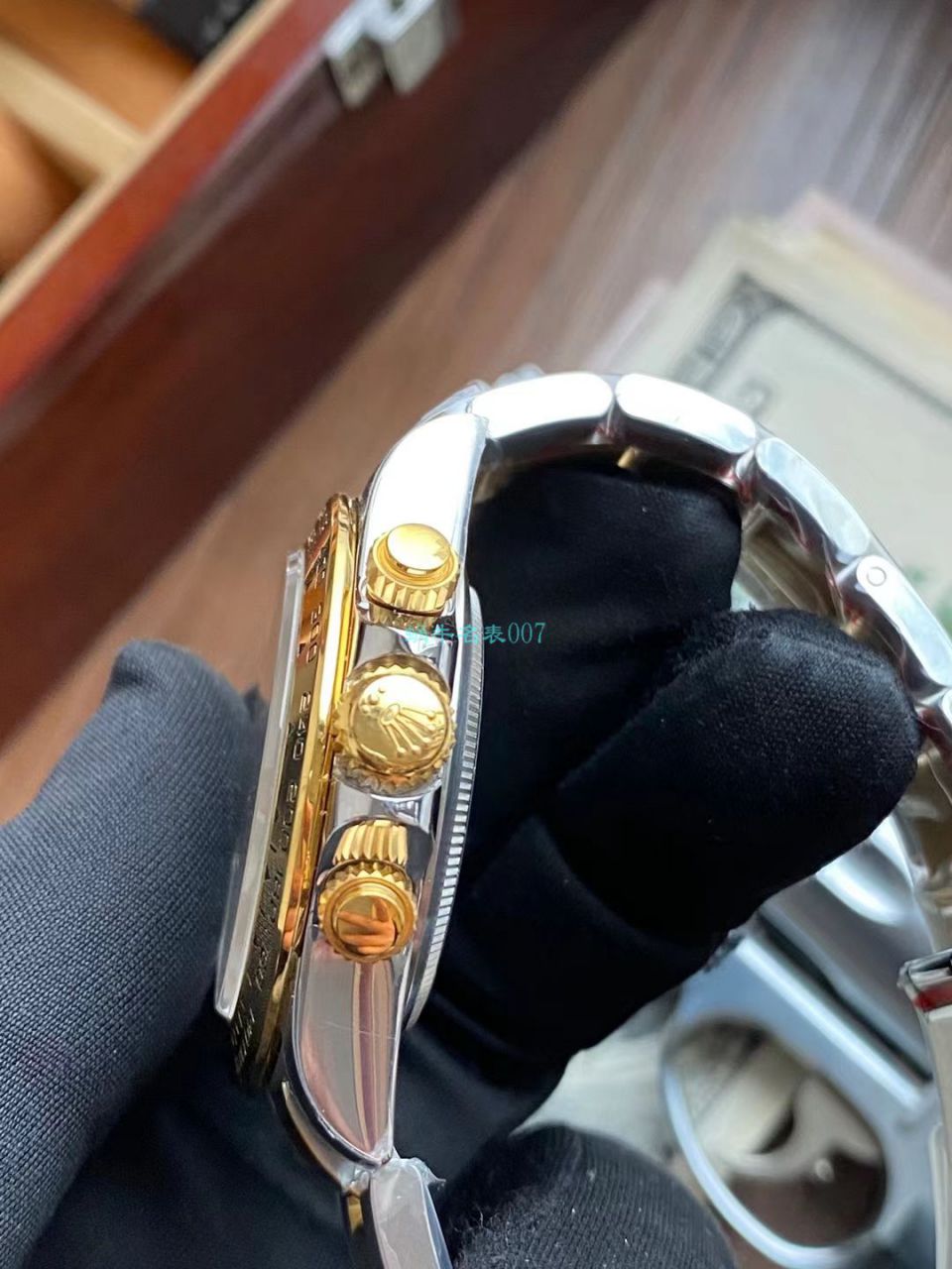  Video analysis N Factory  Rolex 超级4130 Ditongna 间金钻面m116503-0006 top 1比1 Replica Copy  Watches  / R732