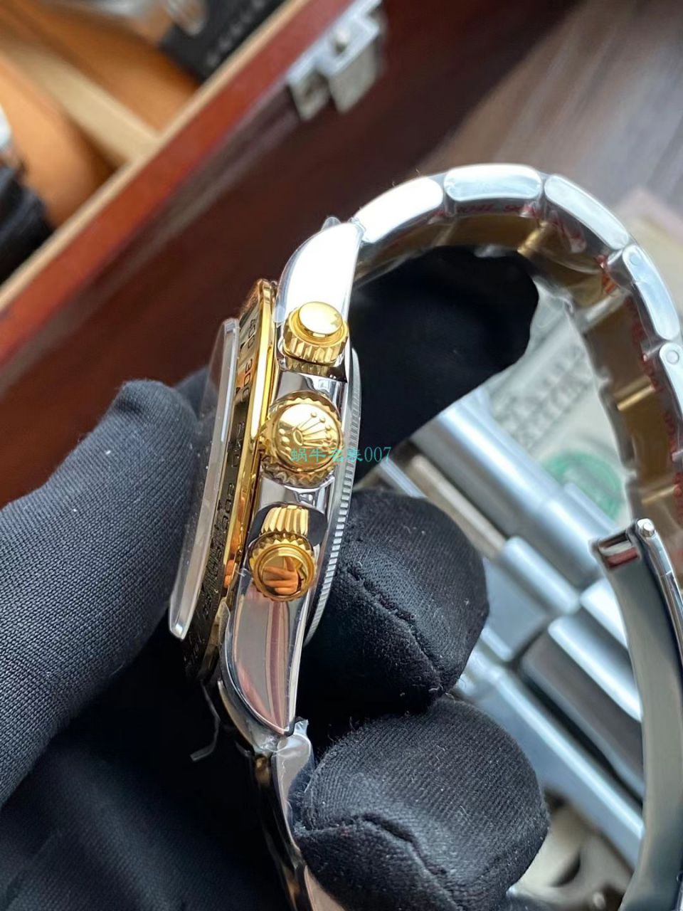  Video analysis N Factory  Rolex 超级4130 Ditongna 间金钻面m116503-0006 top 1比1 Replica Copy  Watches  / R732