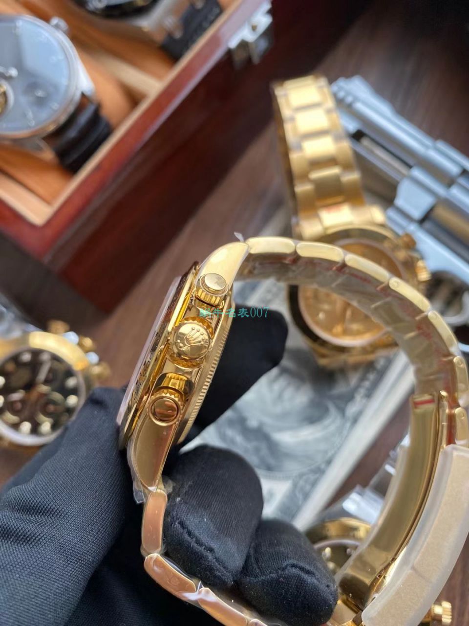  Video analysis N Factory  Rolex 超级4130 Ditongna 间金钻面m116503-0006 top 1比1 Replica Copy  Watches  / R732