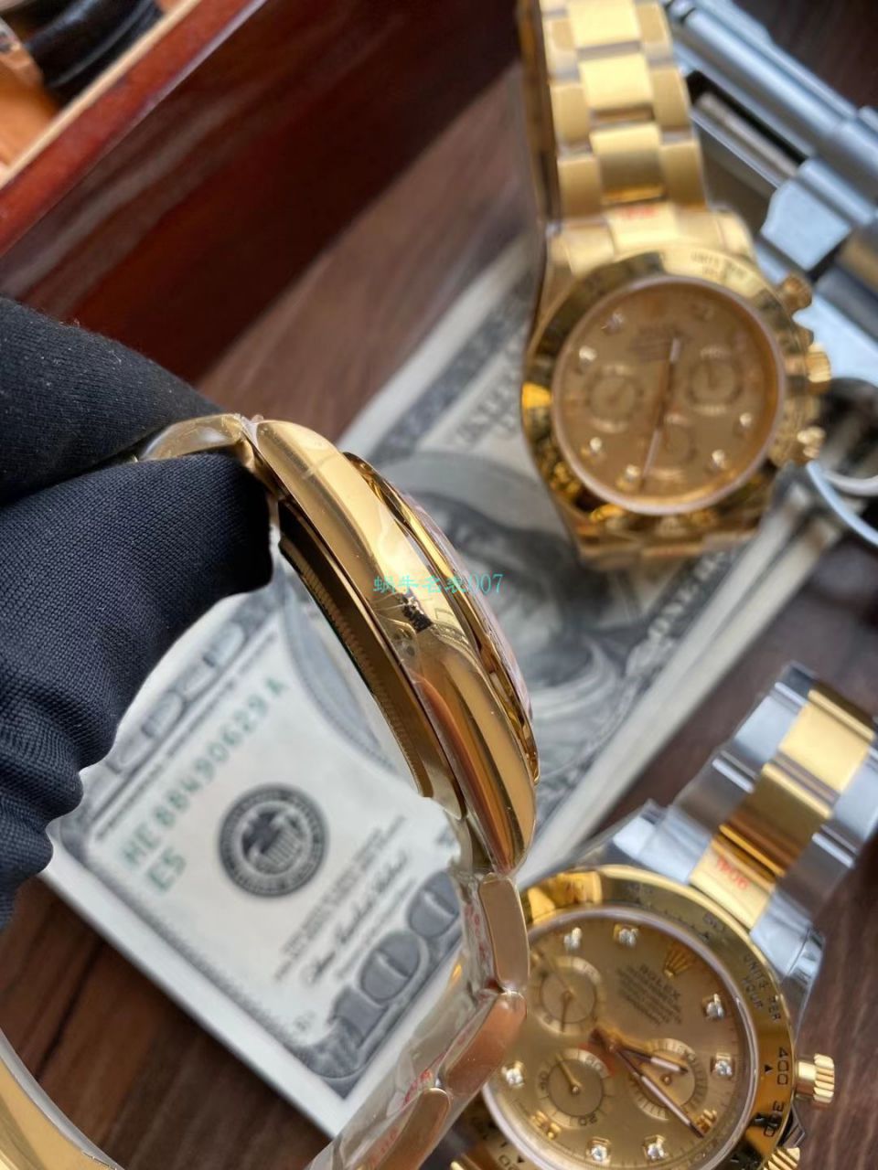  Video analysis N Factory  Rolex 超级4130 Ditongna 间金钻面m116503-0006 top 1比1 Replica Copy  Watches  / R732
