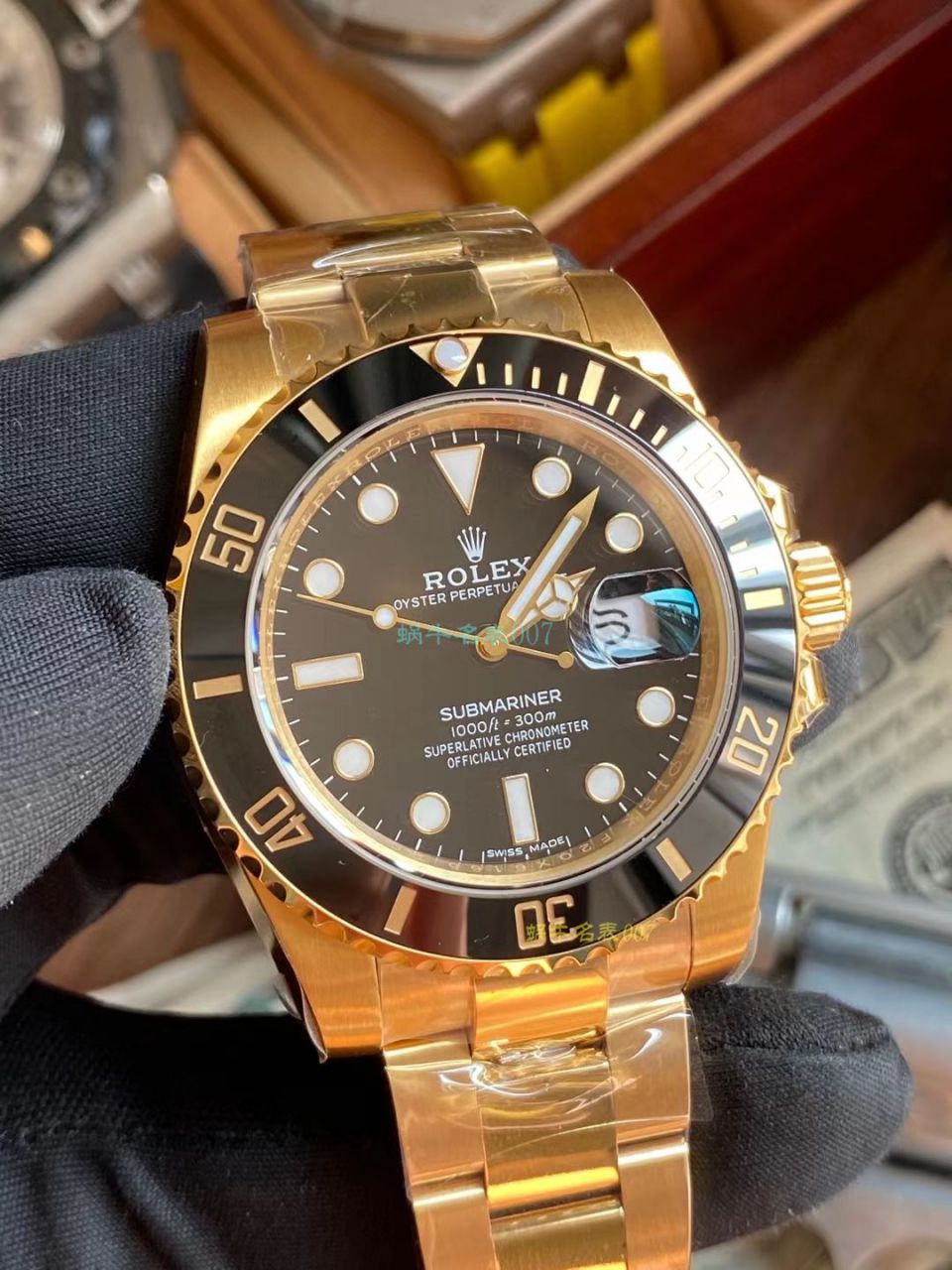 VS Factory  Rolex  Submariner  top  Replica Copy 全金蓝水鬼m116618lb-0003 wrist watches  / R737