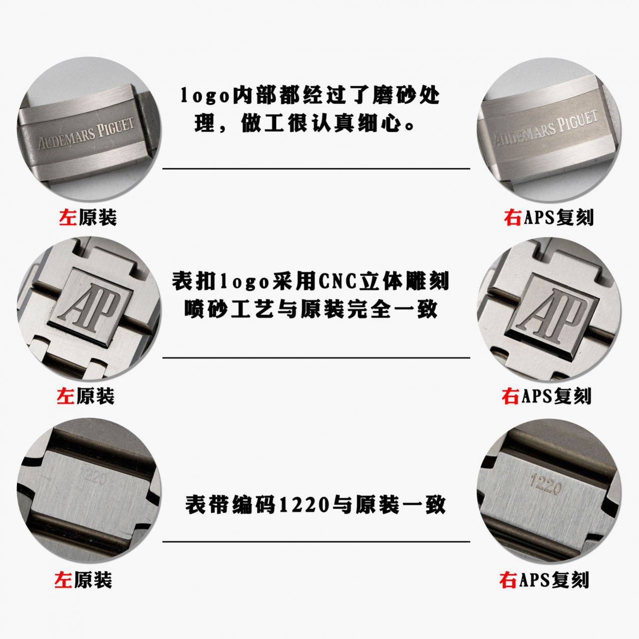 Video analysis APS钢王一体机Audemars Piguet  top  Replica Copy  Watches 15500ST.OO.1220ST.01和15500ST.OO.1220ST.03等 / AP226