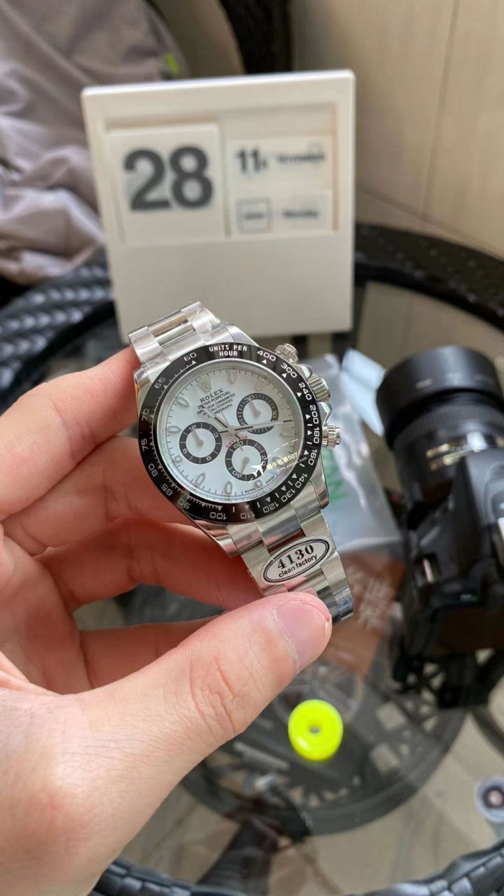  Video analysis clean Factory 4130 Movement  Rolex  Ditongna 熊猫迪m116500ln-0001等 top  Perfect  Replica Watches  / R763