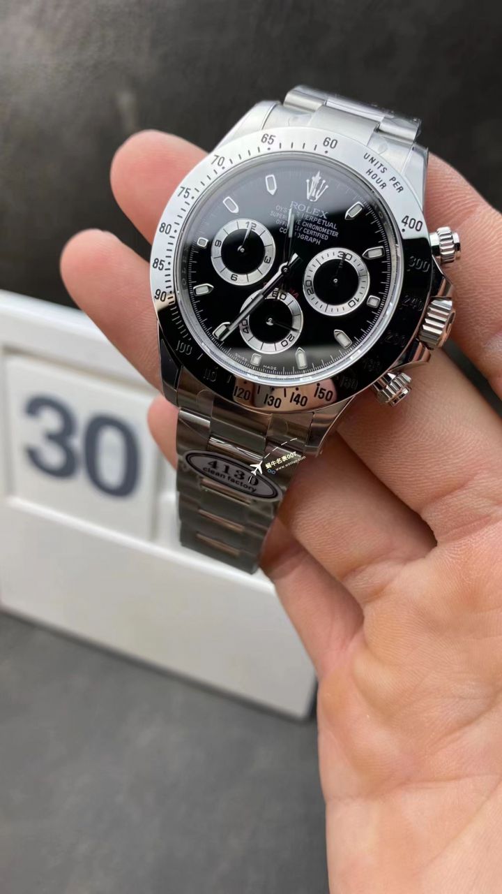  Video analysis clean Factory 4130 Movement  Rolex  Ditongna 熊猫迪m116500ln-0001等 top  Perfect  Replica Watches  / R763