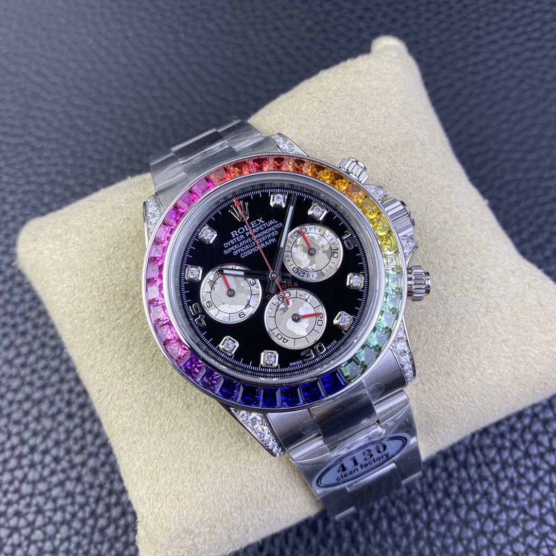  Video analysis clean Factory 4130 Movement  Rolex  Ditongna 熊猫迪m116500ln-0001等 top  Perfect  Replica Watches  / R763