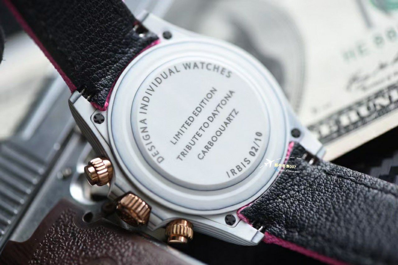 N Factory 出品‼️Diw 2023新作 Rolex 超级 carbon fiber  Ditongna 莫桑石 copy customized 版女表 / R770