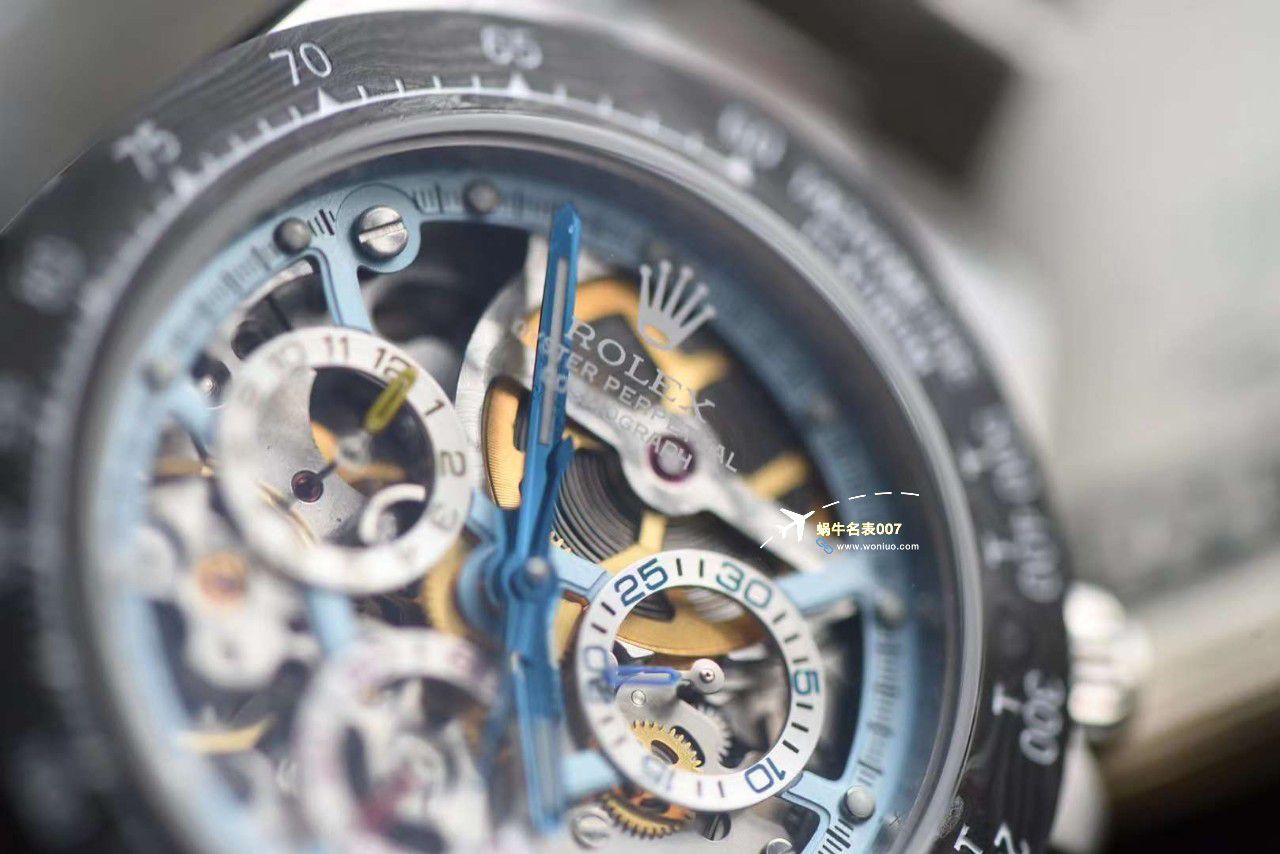 N Factory 出品 Rolex 超级限定版镂空 Ditongna 独家4130计时镂空 Movement  wrist watches  / R776