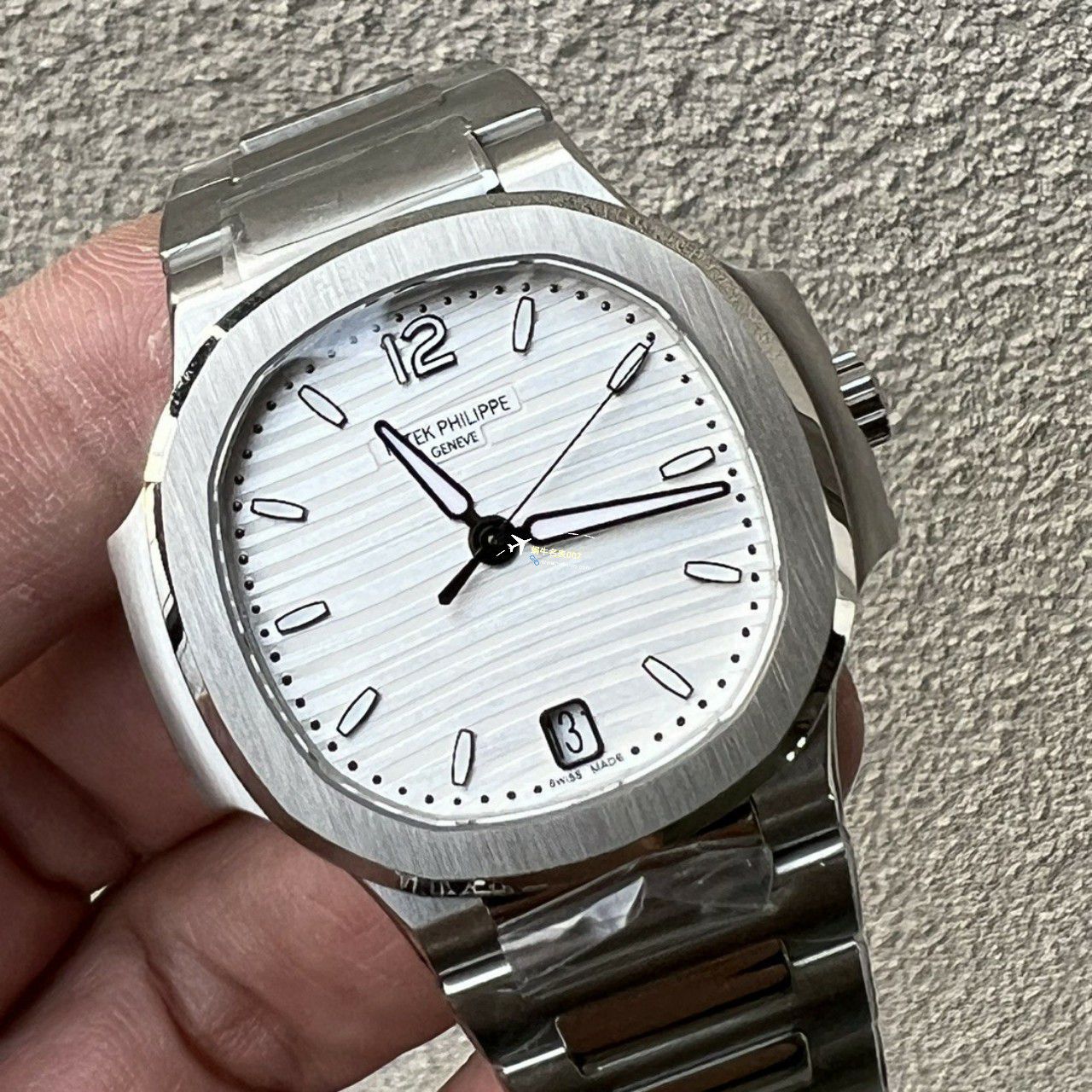 3k Factory  PATEK PHILIPPE  Nautilus 女士7118/1A-001，7118/1R-010 Perfect  Copy  Replica Watches  / BD377