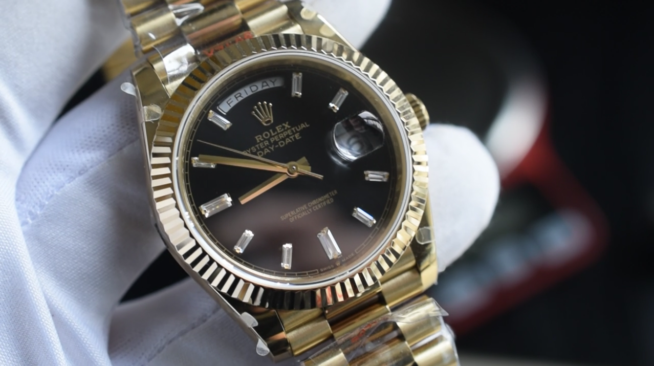 【 Video analysis 】GM Factory 黑冰糖 Adding weight 版 Rolex  Day-Date 型m228238-0004 Perfect  Replica Copy  Watches  / R806