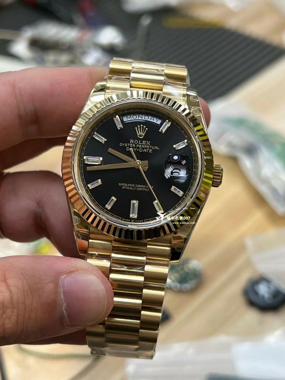 【 Video analysis 】GM Factory 黑冰糖 Adding weight 版 Rolex  Day-Date 型m228238-0004 Perfect  Replica Copy  Watches  / R806