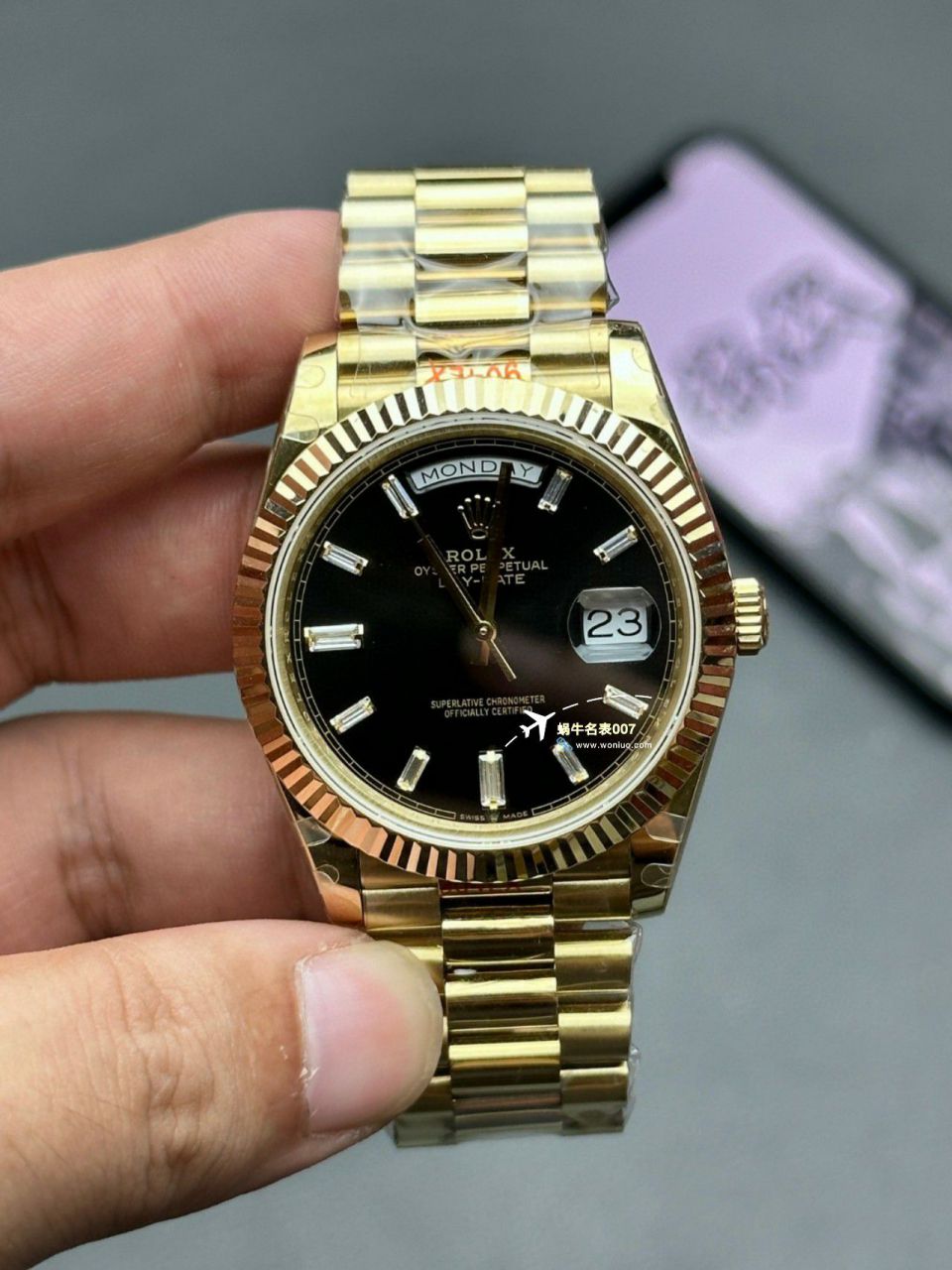 【 Video analysis 】GM Factory 黑冰糖 Adding weight 版 Rolex  Day-Date 型m228238-0004 Perfect  Replica Copy  Watches  / R806
