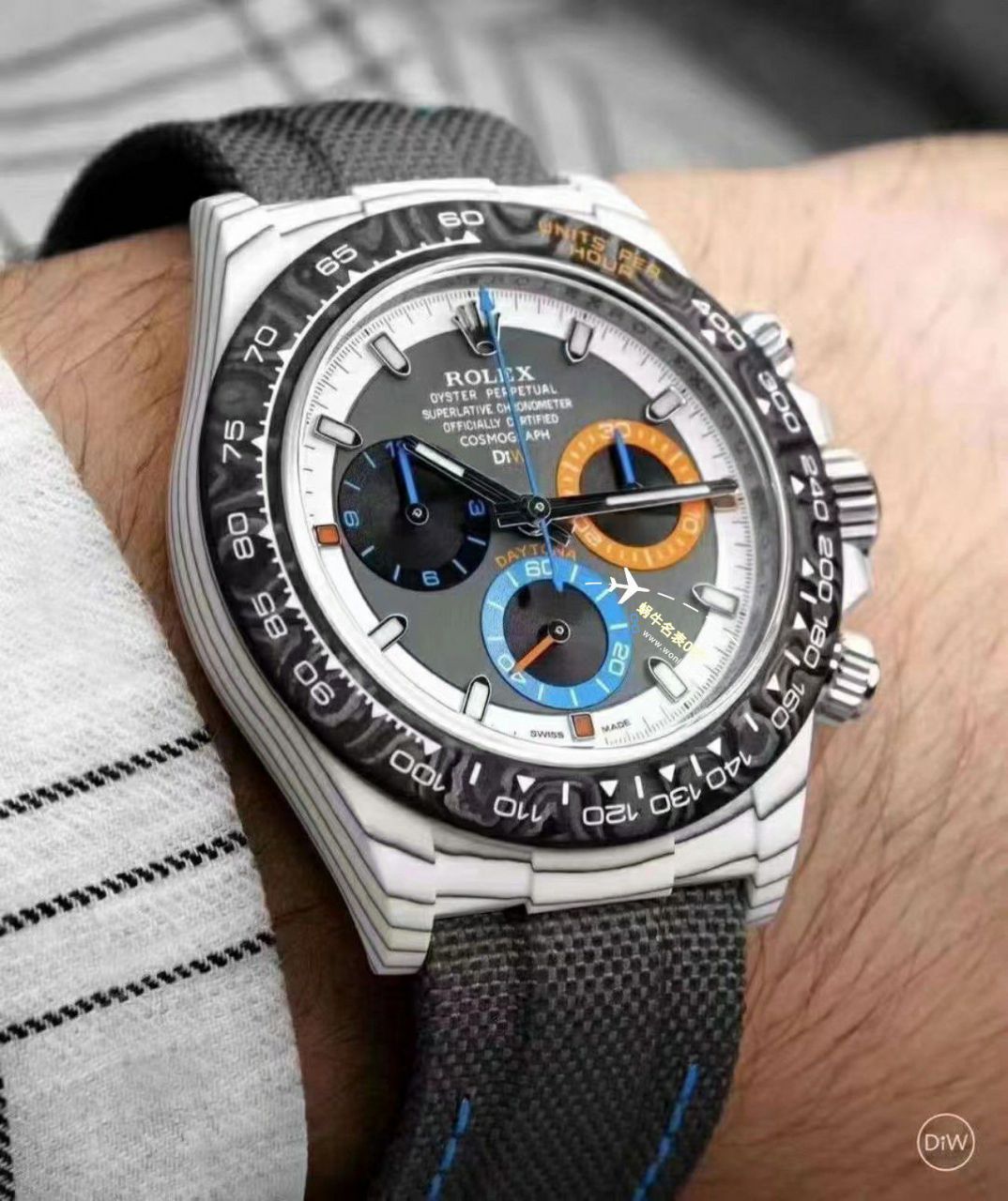 【 Video analysis 】 Perfect  top  Replica Copy  Watches Diw顶配 carbon fiber  Ditongna  / R808