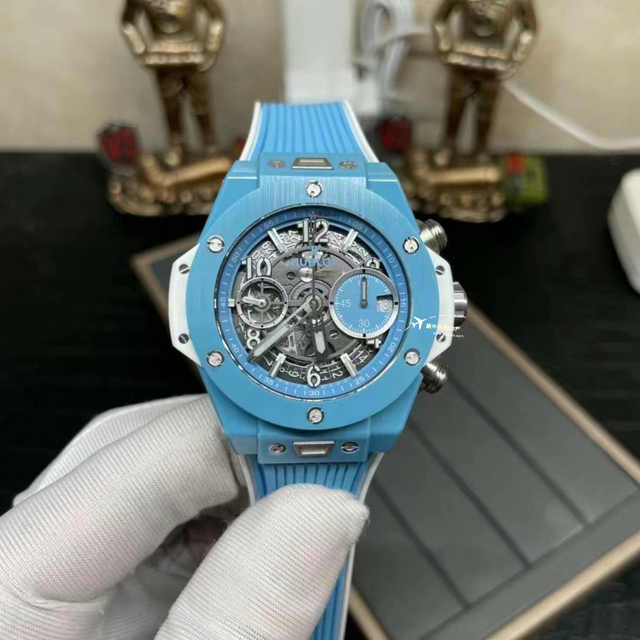 【 Video analysis 】BBF、ZF Factory  hublot BIG BANG系列 Replica Watches 441.CF.8513.RX，蒂芙尼蓝441.EX.5120.RX wrist watches  / YB128