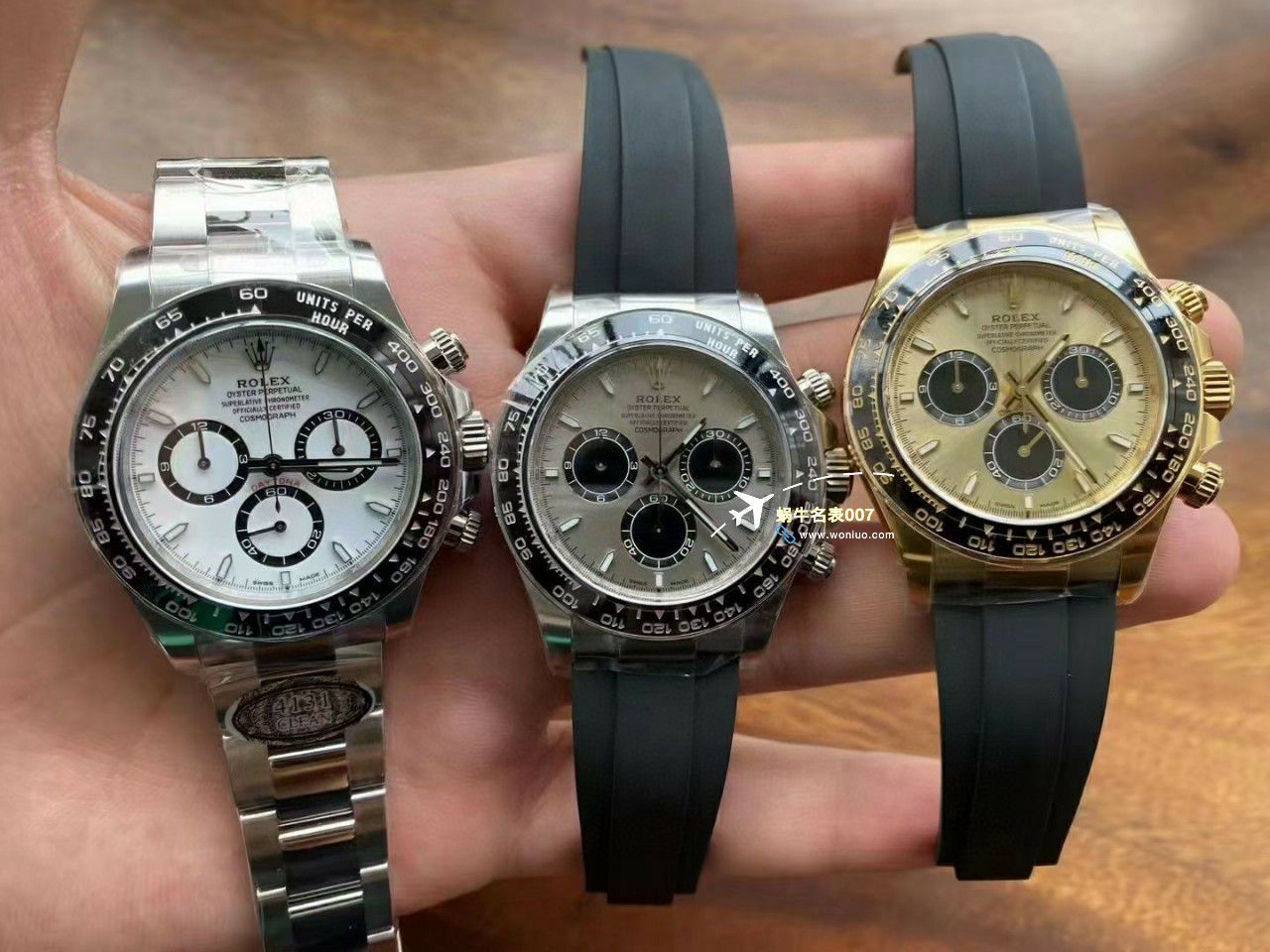 clean Factory c Factory  High quality   Replica Watches  Rolex  Cosmograph Daytona  Ditongna 新款4131 Movement 熊猫迪水泥灰m126500LN-0001，m126519ln-0006 wrist watches  / R810