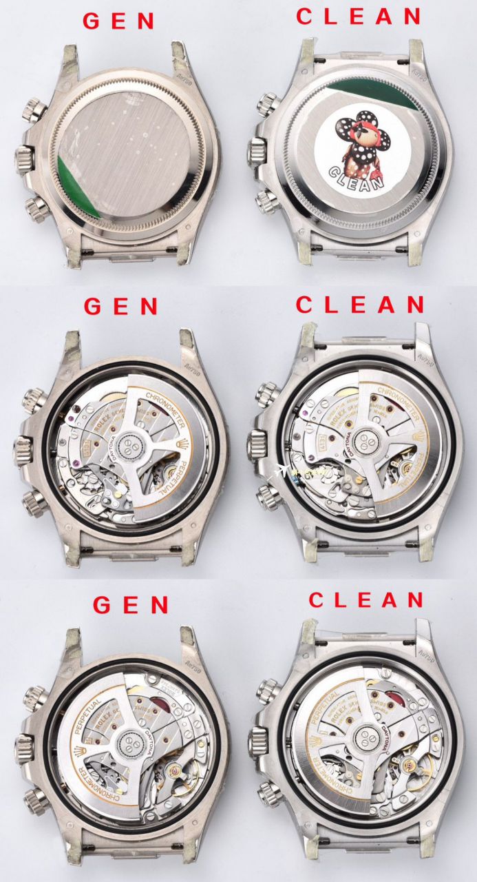clean Factory c Factory  High quality   Replica Watches  Rolex  Cosmograph Daytona  Ditongna 新款4131 Movement 熊猫迪水泥灰m126500LN-0001，m126519ln-0006 wrist watches  / R810