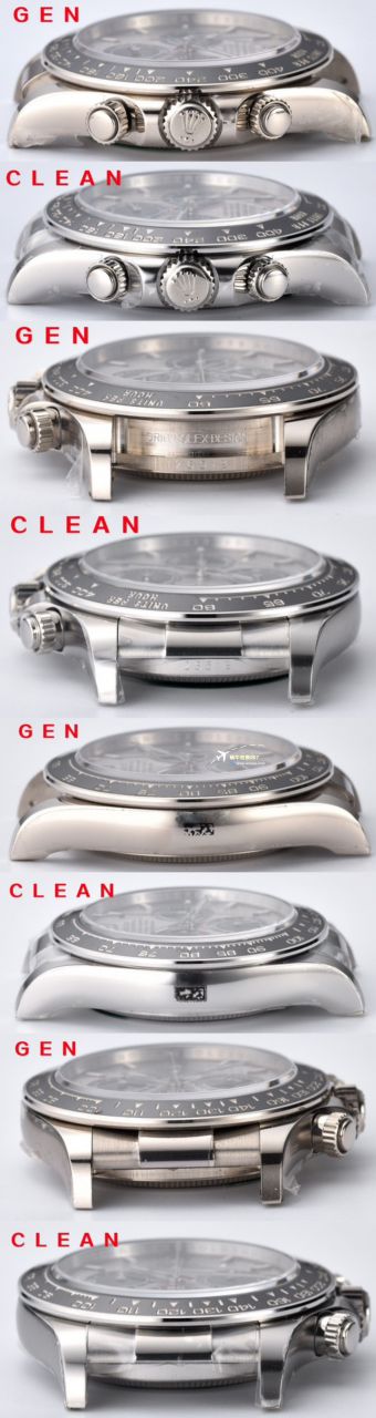 clean Factory c Factory  High quality   Replica Watches  Rolex  Cosmograph Daytona  Ditongna 新款4131 Movement 熊猫迪水泥灰m126500LN-0001，m126519ln-0006 wrist watches  / R810