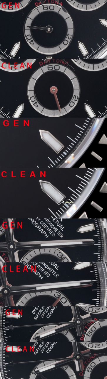 clean Factory c Factory  High quality   Replica Watches  Rolex  Cosmograph Daytona  Ditongna 新款4131 Movement 熊猫迪水泥灰m126500LN-0001，m126519ln-0006 wrist watches  / R810