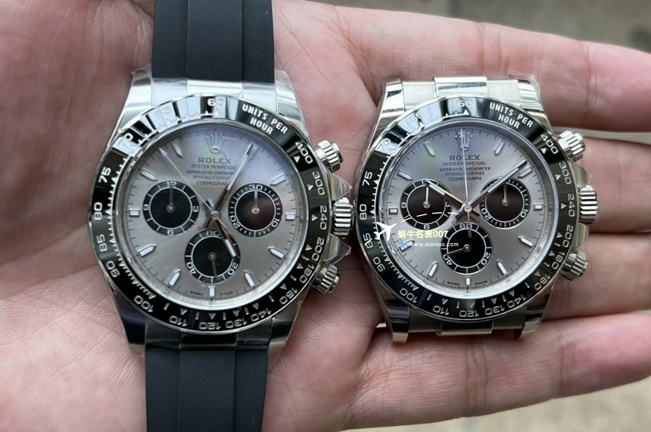 clean Factory c Factory  High quality   Replica Watches  Rolex  Cosmograph Daytona  Ditongna 新款4131 Movement 熊猫迪水泥灰m126500LN-0001，m126519ln-0006 wrist watches  / R810