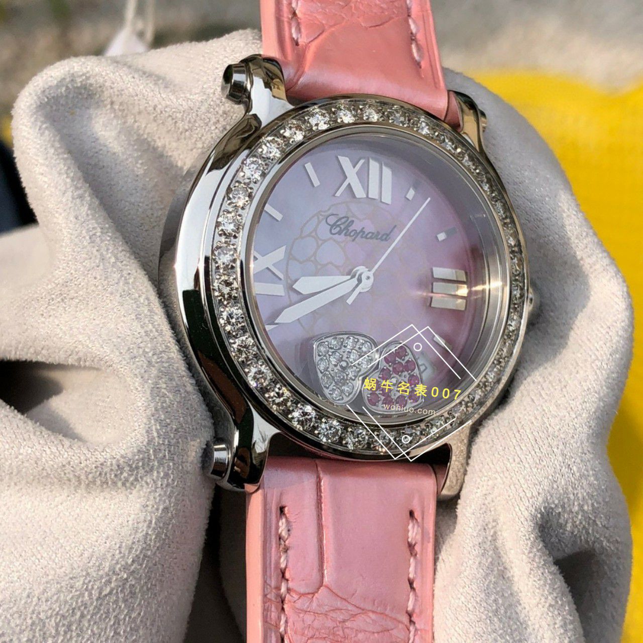  TOP  copy customized 真钻 Chopard HAPPY SPORT系列女表278475-2002和278475-3004原单 wrist watches  / XB087