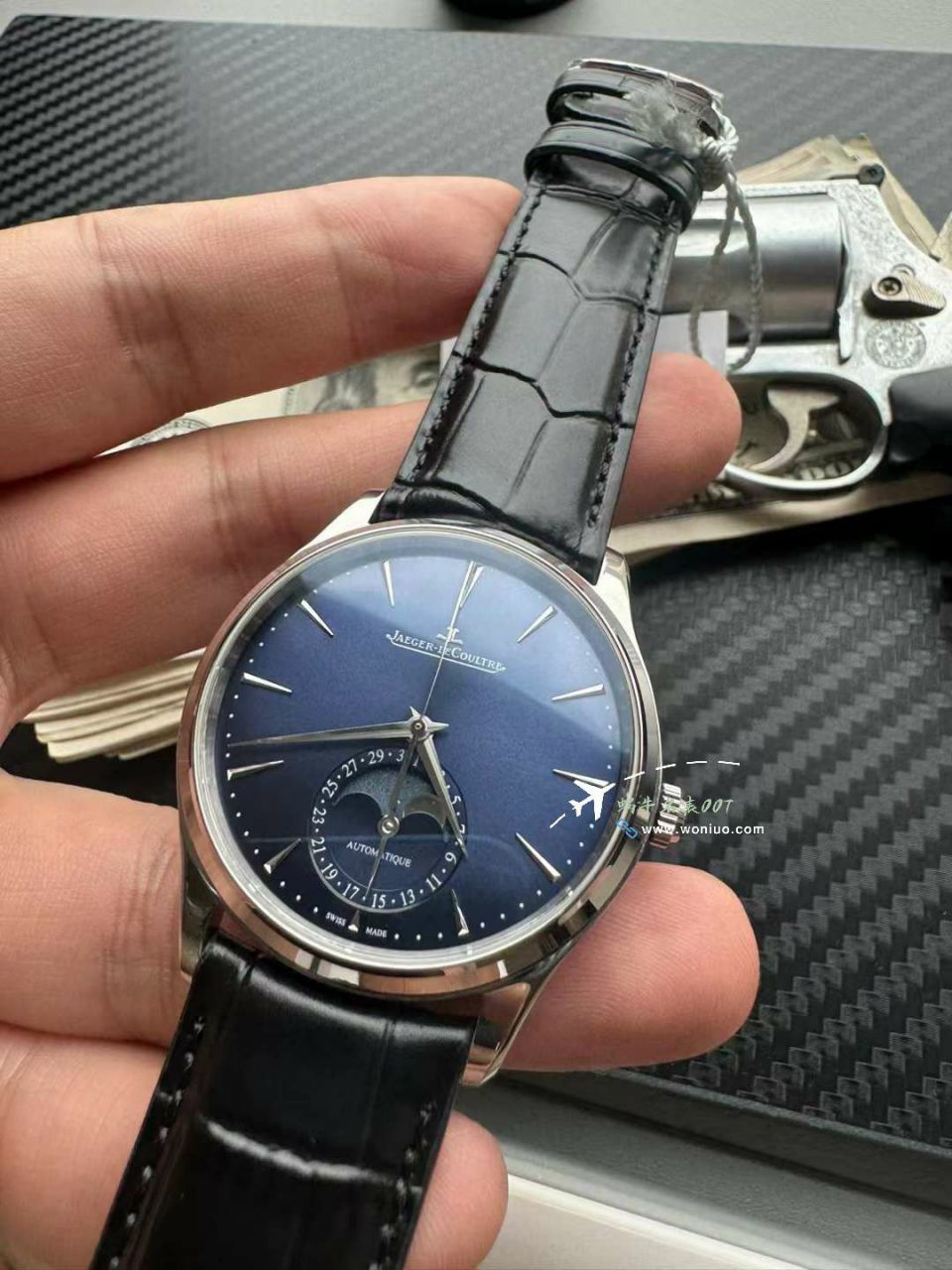  Video analysis APS Factory  Jaeger-LeCoultre 月相 top  Replica Copy 超薄月相1368480，1362511，1368471，1368430 Watches  / JJ196