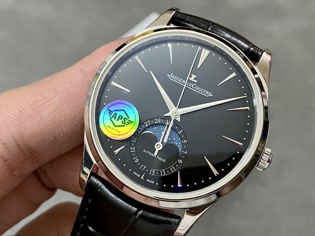 APS High quality  Replica Copy  Jaeger-LeCoultre 大师 Jaeger-LeCoultre 月相新品1368471 Watches  / JJ198