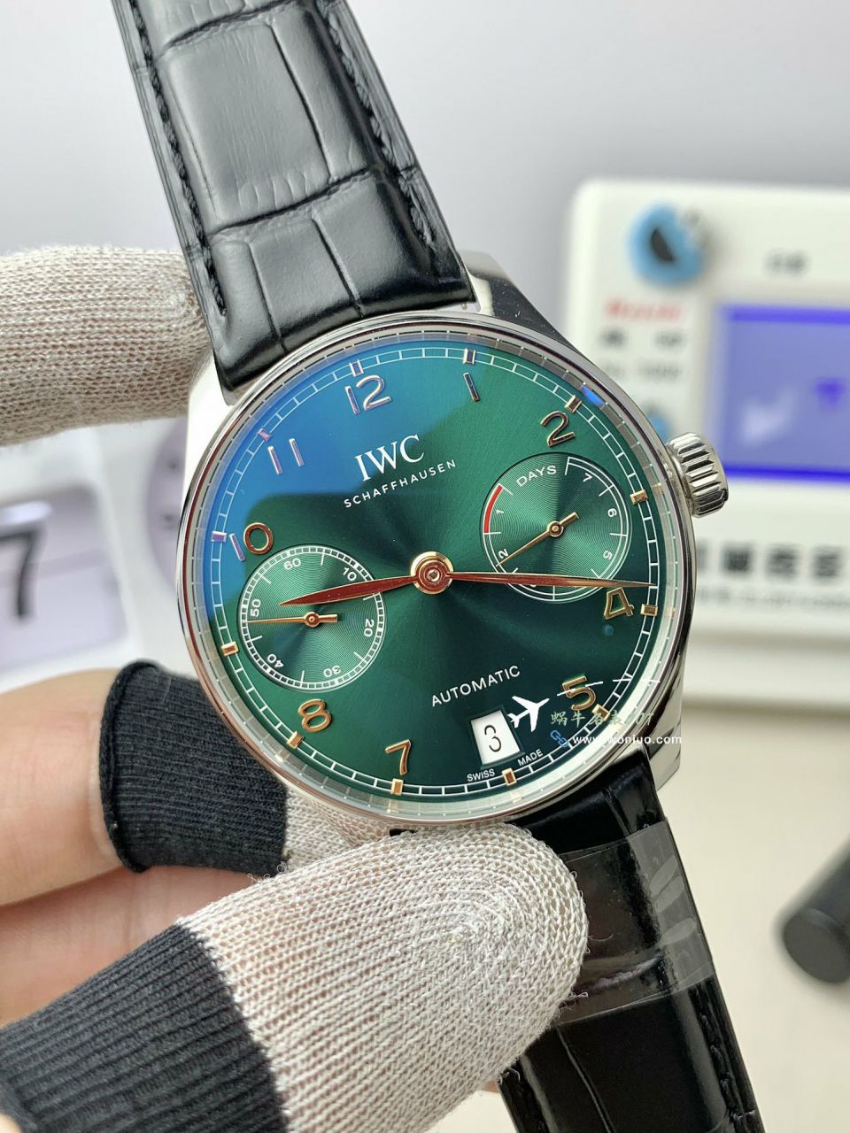 ZF IWC  Replica Copy 葡七绿面葡萄牙系列IW500708 wrist watches (“科威特特别版”) / AP627