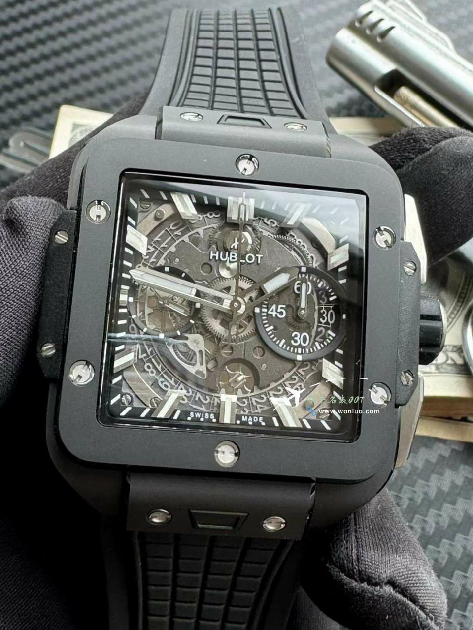 BBF hublot 恒宝SQUARE BANG UNICO Composite 821.CI.0170.RX High quality  Replica Copy  wrist watches  / YB132