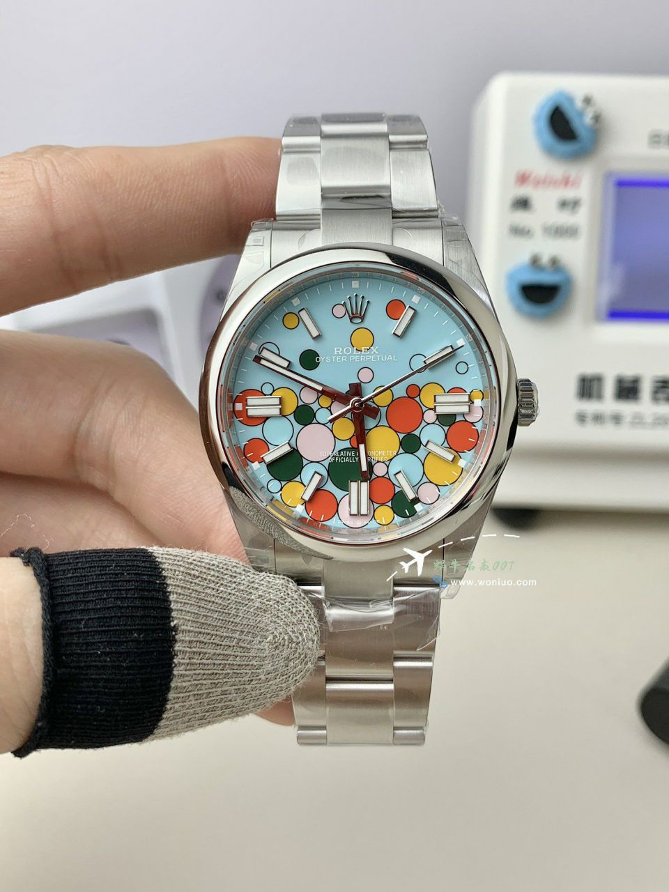 VS Rolex  oyster perpetual 动41毫米m124300-0008 Perfect  Replica Copy 气球泡泡 Watches  / R858