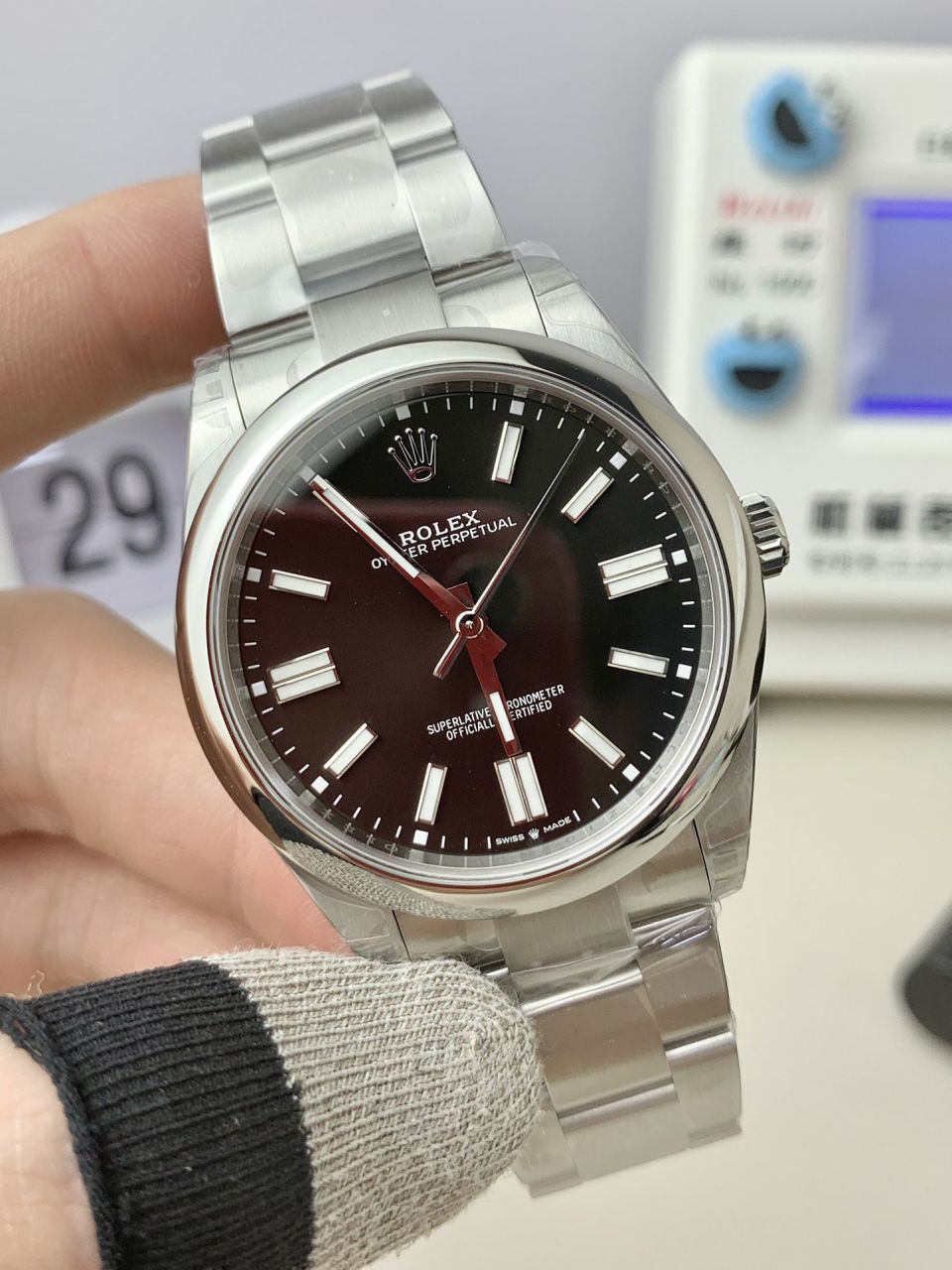 VS Rolex  oyster perpetual 动m124300-0002 wrist watches 41毫米 Perfect  Replica 黑恒动 / R859